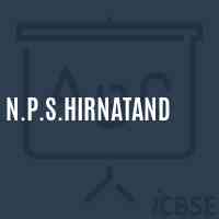 N.P.S.Hirnatand Primary School Logo