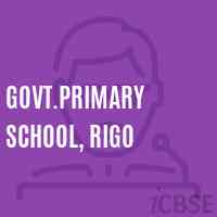 Govt.Primary School, Rigo Logo