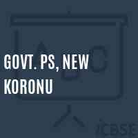 Govt. Ps, New Koronu Primary School Logo