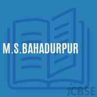M.S.Bahadurpur Middle School Logo