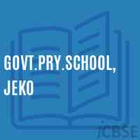 Govt.Pry.School,Jeko Logo