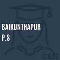Baikunthapur P.S Primary School Logo