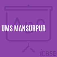 Ums Mansurpur Middle School Logo
