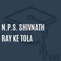N.P.S. Shivnath Ray Ke Tola Primary School Logo