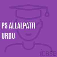 Ps Allalpatti Urdu Primary School Logo