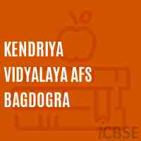 Kendriya Vidyalaya Afs Bagdogra Senior Secondary School Logo