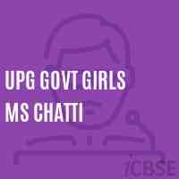 Upg Govt Girls Ms Chatti Middle School Logo