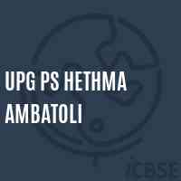 Upg Ps Hethma Ambatoli Primary School Logo