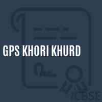 Gps Khori Khurd Primary School Logo