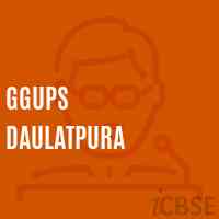 Ggups Daulatpura Middle School Logo