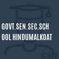 Govt.Sen.Sec.School Hindumalkoat Logo