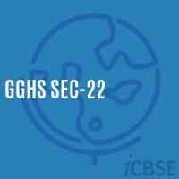 Gghs Sec-22 Secondary School Logo