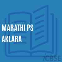 Marathi Ps Aklara Primary School Logo