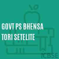 Govt Ps Bhensa Tori Setelite Primary School Logo