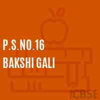 P.S.No.16 Bakshi Gali Primary School Logo