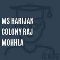 Ms Harijan Colony Raj Mohhla Middle School Logo