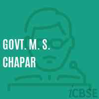 Govt. M. S. Chapar Middle School Logo