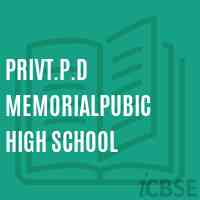 Privt.P.D Memorialpubic High School Logo