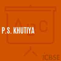 P.S. Khutiya Primary School Logo