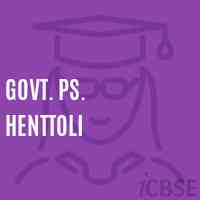 Govt. Ps. Henttoli Primary School Logo