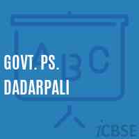 Govt. Ps. Dadarpali Primary School Logo