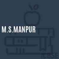 M.S.Manpur Middle School Logo