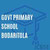 Govt Primary School Bodaritola Logo