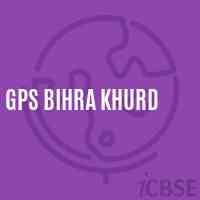 Gps Bihra Khurd Primary School Logo