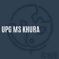 Upg Ms Khura Middle School Logo