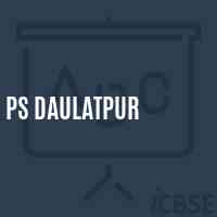 Ps Daulatpur Primary School Logo