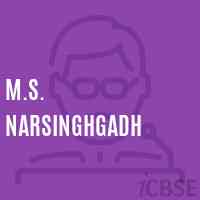 M.S. Narsinghgadh Middle School Logo