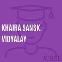 Khaira Sansk. Vidyalay School Logo