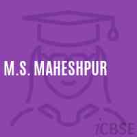 M.S. Maheshpur Middle School Logo