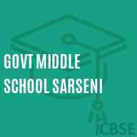 Govt Middle School Sarseni Logo