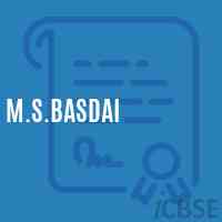 M.S.Basdai Middle School Logo