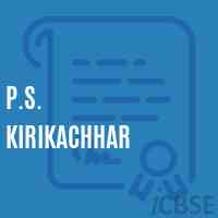 P.S. Kirikachhar Primary School Logo