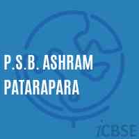 P.S.B. Ashram Patarapara Primary School Logo