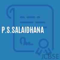 P.S.Salaidhana Primary School Logo