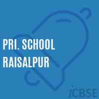 Pri. School Raisalpur Logo