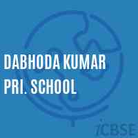 Dabhoda Kumar Pri. School Logo