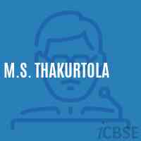 M.S. Thakurtola Middle School Logo