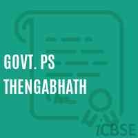 Govt. Ps Thengabhath Primary School Logo