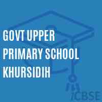 Govt Upper Primary School Khursidih Logo