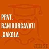 Prvt. Ranidurgavati ,Sakola Senior Secondary School Logo