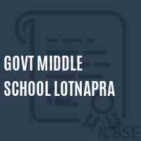 Govt Middle School Lotnapra Logo