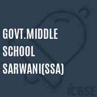 Govt.Middle School Sarwani(Ssa) Logo