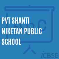 Pvt Shanti Niketan Public School Logo