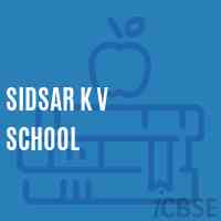 Sidsar K V School Logo