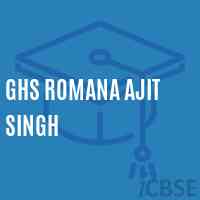 Ghs Romana Ajit Singh Secondary School Logo