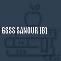 Gsss Sanour (B) High School Logo